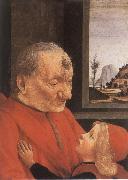 Domenico Ghirlandaio An Old man with his grandson painting